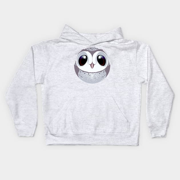 Bubble Barn Owl Kids Hoodie by eranfowler